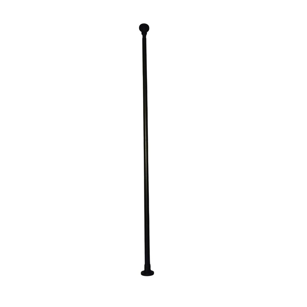 Briofox Matte Black Shower Curtain Rod 54-90" Adjustable Tension Heavy Duty 1"